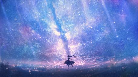 Ethereal Dance Under the Stars wallpaper