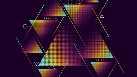 Vibrant Geometric Symphony wallpaper