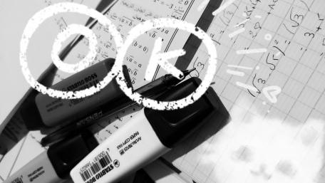 Abstract Monochrome Science and Math Design wallpaper