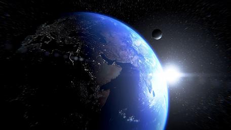 Stunning Earth and Moon in 4K wallpaper
