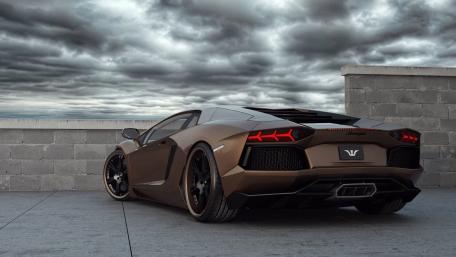 Sleek Elegance of the Lamborghini Aventador wallpaper