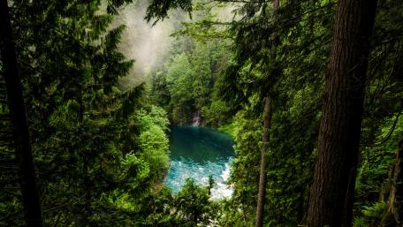 Hidden lake wallpaper