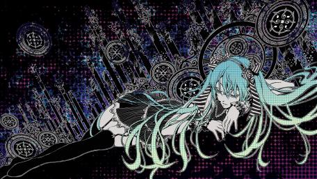 Whimsical Elegance of Hatsune Miku Art wallpaper