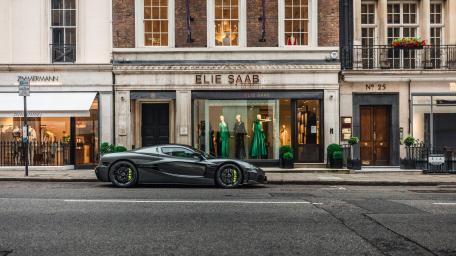 Rimac Nevera Elegance on City Streets wallpaper