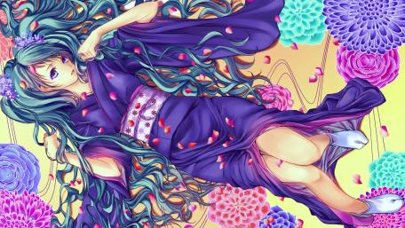 Enchanting Yukata Dreamscape wallpaper