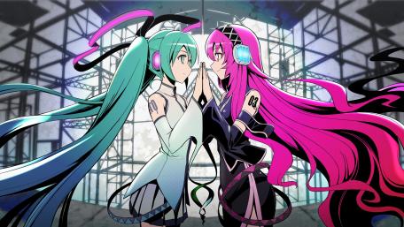 Vocaloid Harmony Between Miku and Luka wallpaper