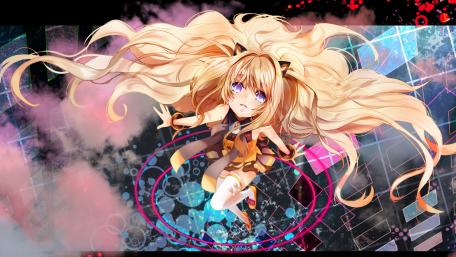 Ethereal Anime Girl in a Dreamlike Realm wallpaper
