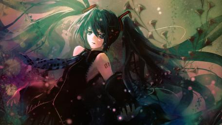 Enchanting Hatsune Miku Wallpaper for Anime Lovers wallpaper