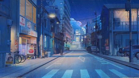 Japan street wallpaper