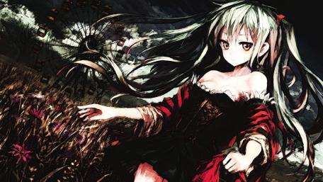 Enchanting Dark Vibes with Hatsune Miku wallpaper