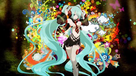 Vibrant Hatsune Miku Art for Your Space wallpaper