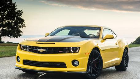 Stylish Yellow Chevrolet Camaro Wallpaper wallpaper