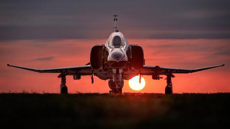 F-4 Phantom II at Sunset wallpaper