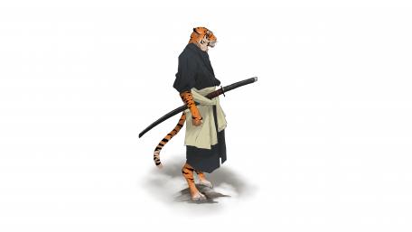 Samurai Tiger wallpaper