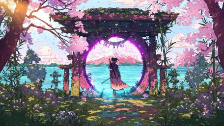 Lofi Samurai wallpaper