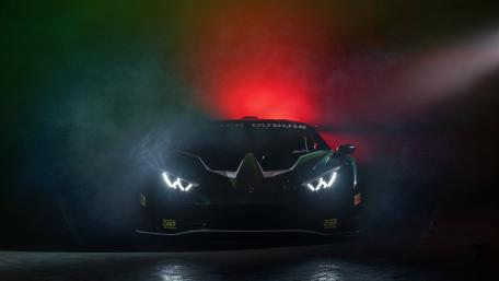 Lamborghini in Smoke and Shadows wallpaper