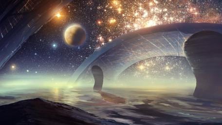 Ethereal Space Odyssey Artwork wallpaper