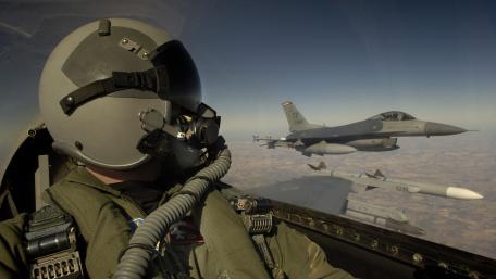 High-altitude Military Aircraft Formation wallpaper