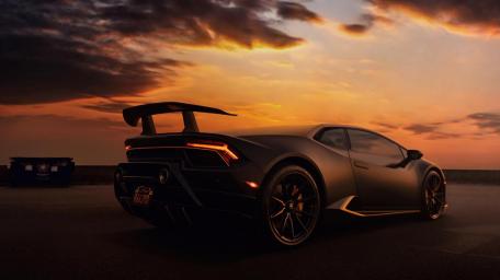 Ultimate Lamborghini at Sunset Bliss wallpaper
