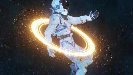 Celestial Journey of the Astronaut wallpaper