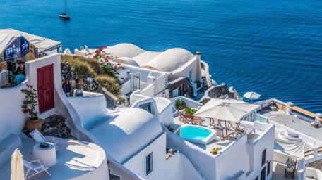 Santorini wallpaper