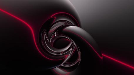 Dynamic Swirls of Red and Black wallpaper