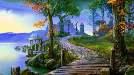 Mystical Journey Along a Forgotten Path wallpaper
