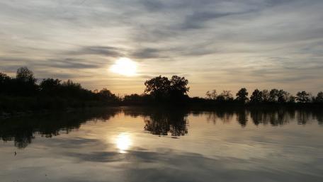 Tranquil Morning Reflections on a Lake wallpaper