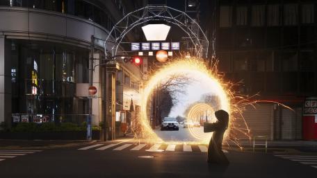 Mystical Night Portal wallpaper
