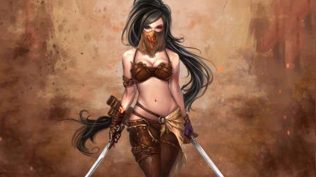 Warrior's Silent Gaze wallpaper