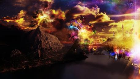 Ethereal Dreams in a Surreal Landscape wallpaper