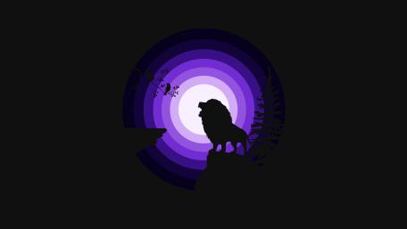 Lion roaring wallpaper
