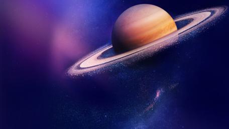 Ringed Majesty of the Cosmos wallpaper