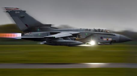 Tornado Jet Aircraft in Action on Runway wallpaper