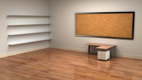 Simple Serenity in Minimalist Workspace wallpaper