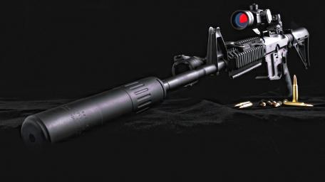 Tactical Precision in Black and Red wallpaper