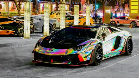 Vibrant Lamborghini in Stunning 4K Detail wallpaper