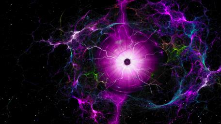 Electric Pulse of the Cosmic Abyss wallpaper