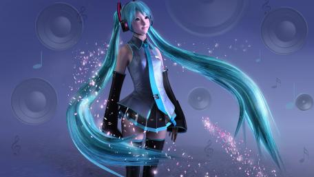 Vibrant Hatsune Miku Anime Wallpaper wallpaper