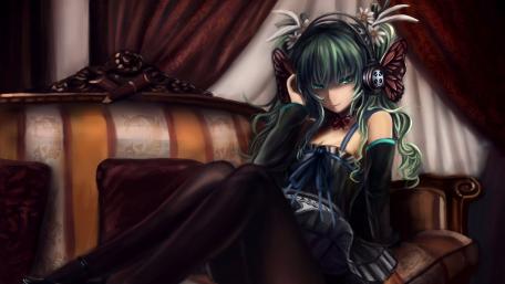 Mystical Elegance of Hatsune Miku’s Charm wallpaper