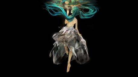Hatsune Miku Underwater Dreamscape Wallpaper wallpaper