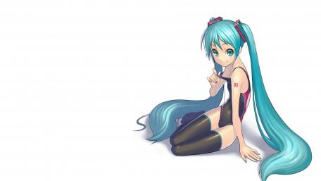 Vibrant Hatsune Miku Wallpaper Art wallpaper