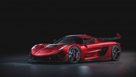 Red Koenigsegg Jesko in 8k Glory wallpaper