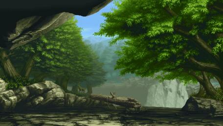 Mystical Forest Oasis wallpaper