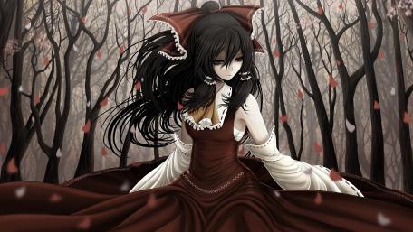 Dark Enchantment in a Gothic Forest wallpaper
