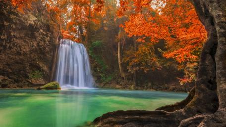 Erawan National Park at fall wallpaper