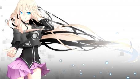Elegant Anime Girl with Flowing Hair in 4K Resolution wallpaper