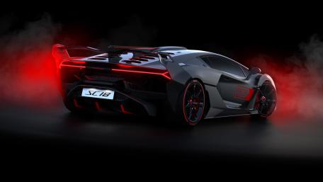 Lamborghini SC18 Sinister Red Glow wallpaper