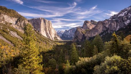 Sunny Yosemite Tunnel View wallpaper