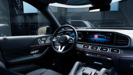 Sleek Mercedes-Benz Dashboard Display wallpaper
